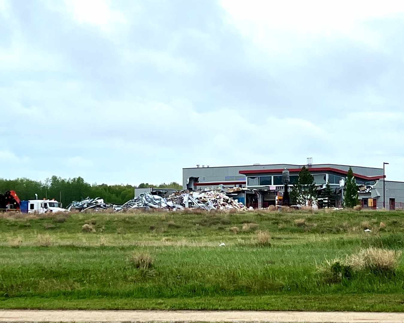 Read more about the article School demolition under way